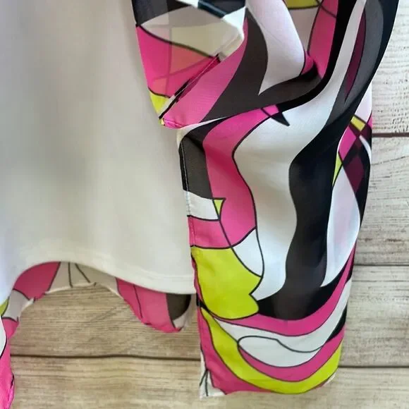 MUSE DRESS IN ABSTRACT PRINT - Picture 7 of 8